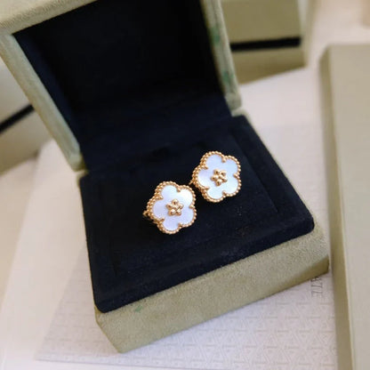 [Sprite Jewelry]LUCKY WHITE MOP EARRINGS