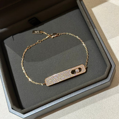[Sprite Jewelry]MOVE CLASSIQUE DIAMOND PAVED BRACELET(Adjustable)