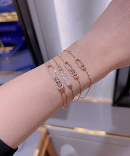 [Sprite Jewelry]MOVE CLASSIQUE DIAMOND PAVED BRACELET(Adjustable)
