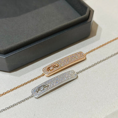 [Sprite Jewelry]MOVE CLASSIQUE DIAMOND PAVED BRACELET(Adjustable)