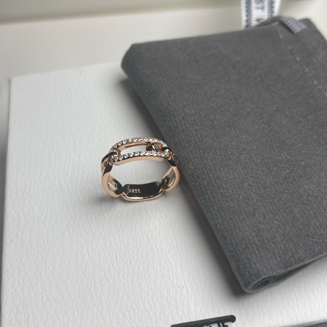 [Sprite Jewelry]Sliding Single Diamond Ring