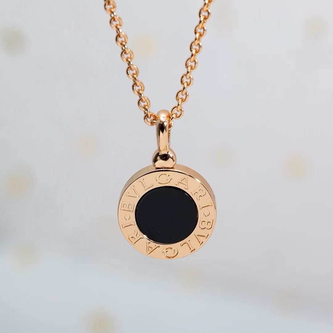 [Sprite Jewelry] T  Round Double-Sided Mother-of-Pearl Necklace