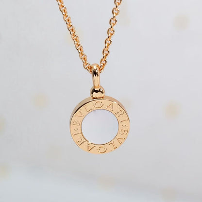 [Sprite Jewelry] T  Round Double-Sided Mother-of-Pearl Necklace
