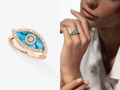 [Sprite Jewelry]Lucky Eye Malachite Ring