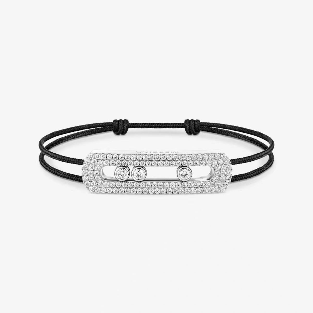 [Sprite Jewelry]Care(Large-4mm) pink cord pavé bracelet