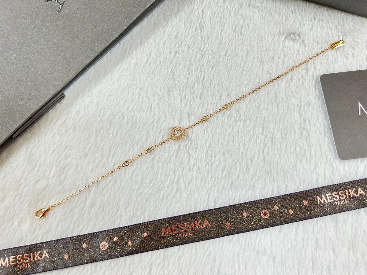 [Sprite Jewelry]Heart Sliding Diamond Bracelet