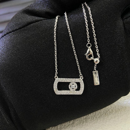 [Sprite Jewelry] So Move Pavé Sliding Diamond Necklace