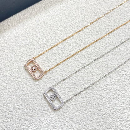 [Sprite Jewelry] So Move Pavé Sliding Diamond Necklace