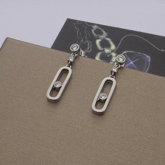 [Sprite Jewelry] Move Uno Drop Earrings, Movable Stone
