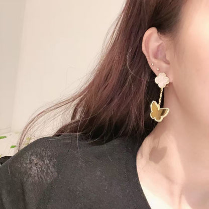 ¡®SpriteJewelry¡¯CLOVER MEDIUM 1 MOTIFS CARNELIAN  DIAMOND earrings
