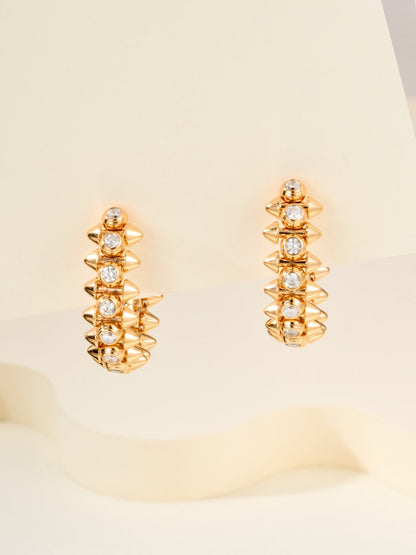 ¡®SpriteJewelry¡¯Clash‑de  Spiked Diamond Earrings