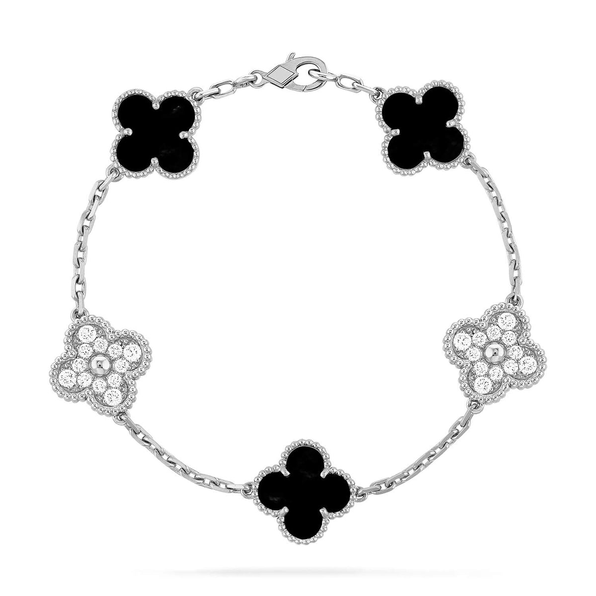 [Sprite Jewelry]New CLOVER 5 MOTIF ONYXS BRACELET COLLECTION