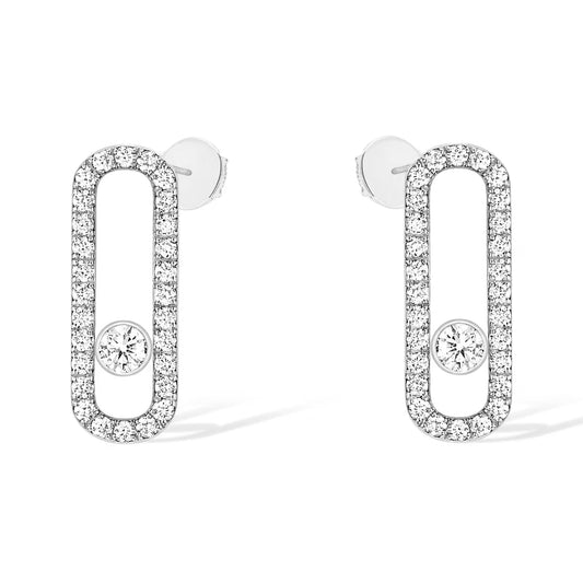 [Sprite Jewelry]MOVE UNO STUD DIAMOND PAVED EARRINGS