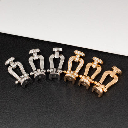 ¡®Sprite Jewelry¡¯FORCE LARGE HORSESHOE HALF DIAMOND BRACELET SILVER