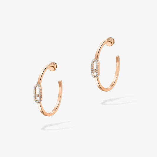 [Sprite Jewelry]CREOLES MOVE UNO PM DIAMOND EARRINGS