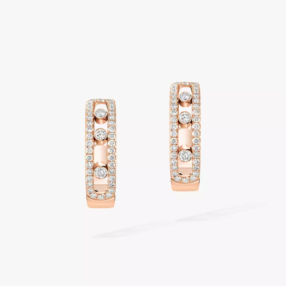 [Sprite Jewelry]Diamond Pave_ Hoop Earrings Move