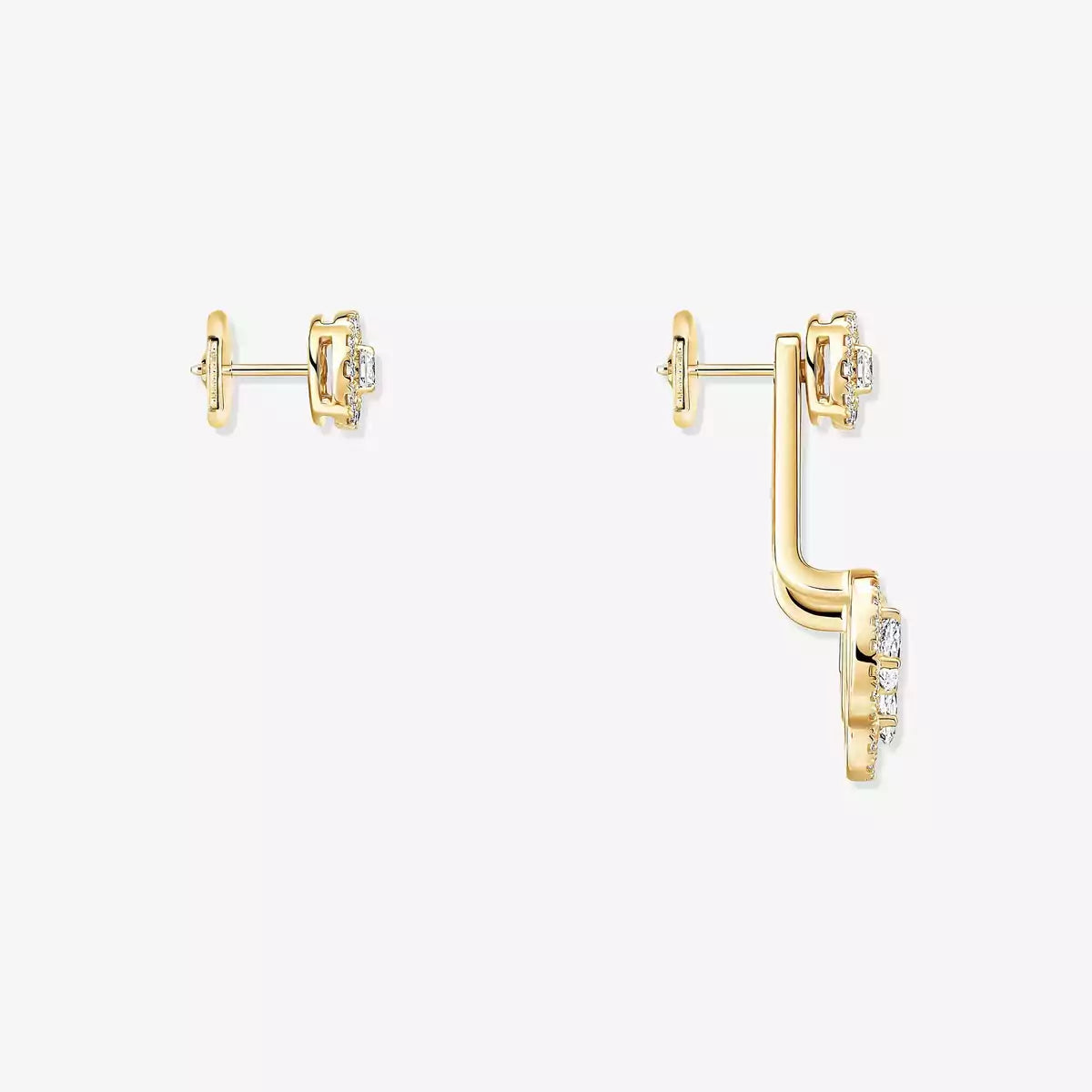[Sprite Jewelry] My Twin Trio  Diamond Earrings