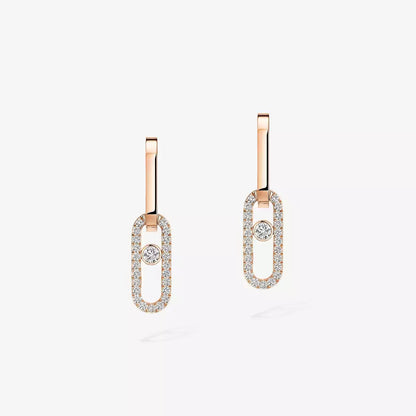 [Sprite Jewelry]Move Link Diamond Earrings