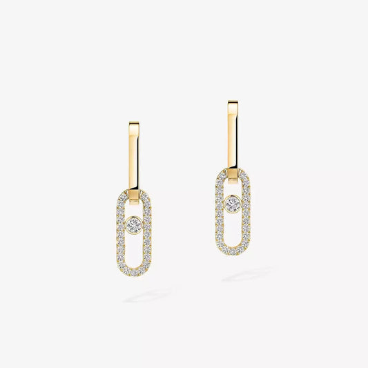 [Sprite Jewelry]Move Link Diamond Earrings