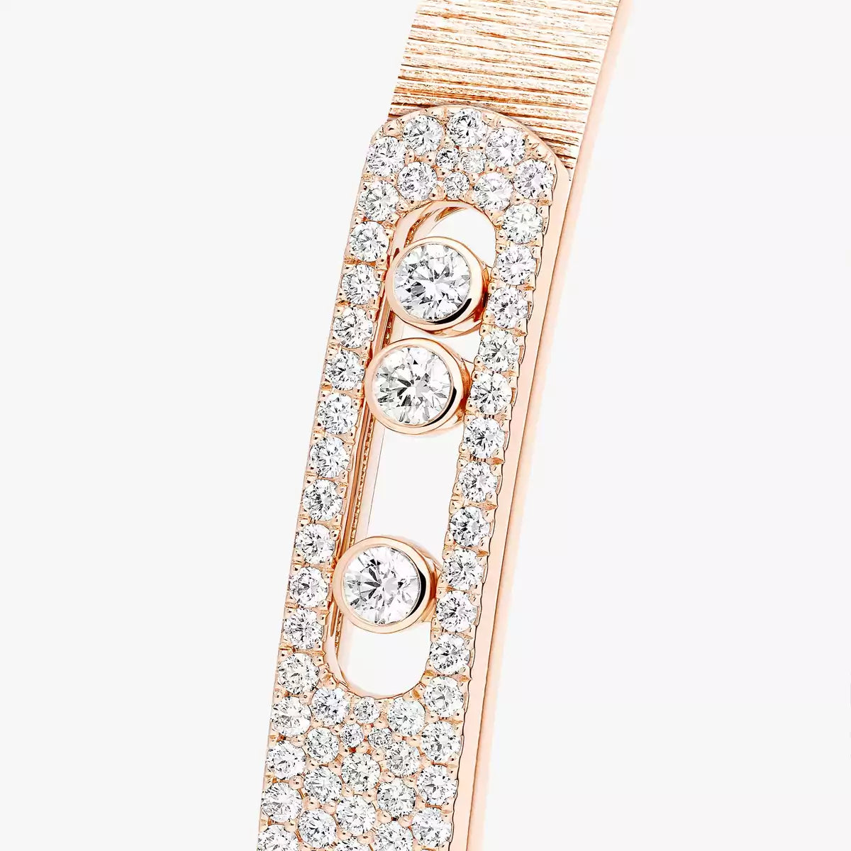 [Sprite Jewelry]Move Noa Ciselé half pavé bangle