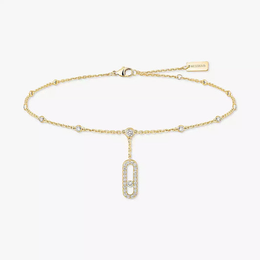 [Sprite Jewelry] Move Uno pavé ankle bracelet