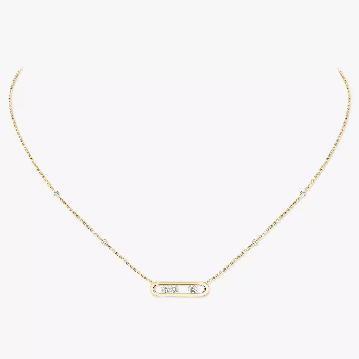 [Sprite Jewelry] Baby Move Gold Diamond Necklace