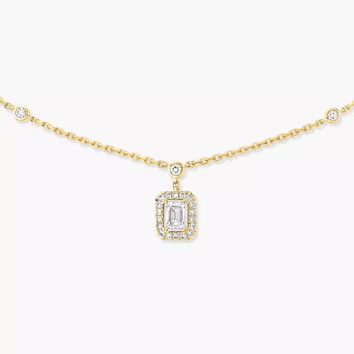 [Sprite Jewelry]My Twin Diamond Necklace in Silver