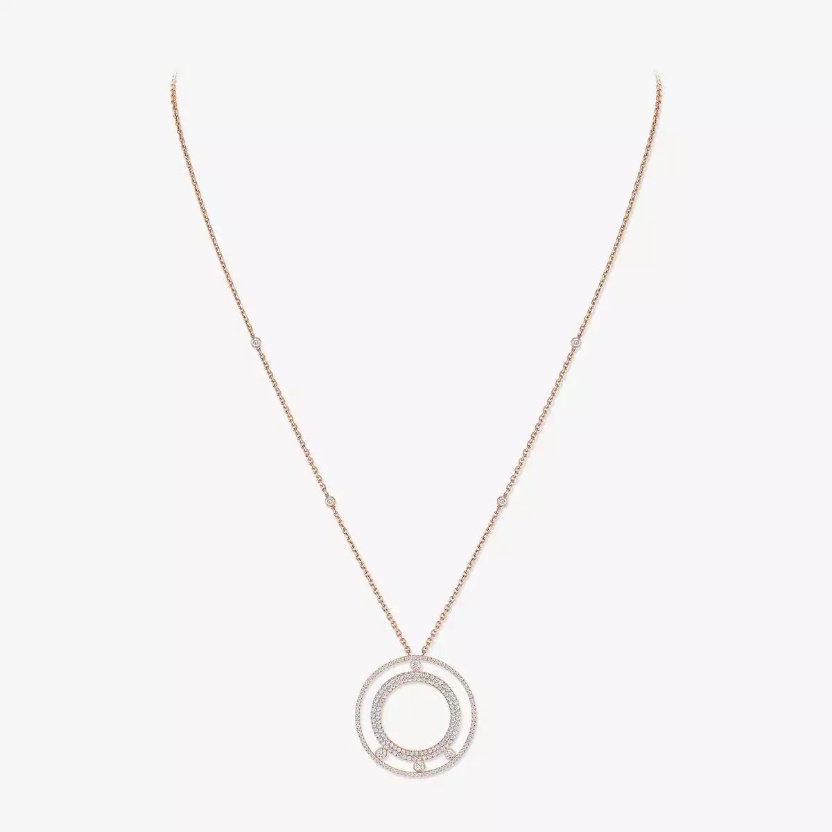 [Sprite Jewelry]Move Romane Long Pave_-Set Diamond Necklace