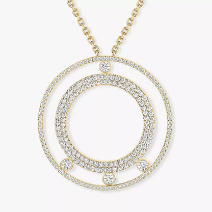 [Sprite Jewelry]Move Romane Long Pave_-Set Diamond Necklace