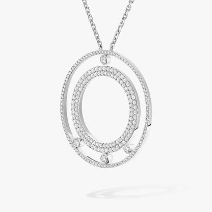 [Sprite Jewelry]Move Romane Long Pave_-Set Diamond Necklace