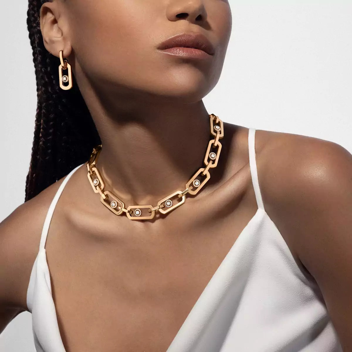 [Sprite Jewelry]So Move XL Diamond Pendant Earrings