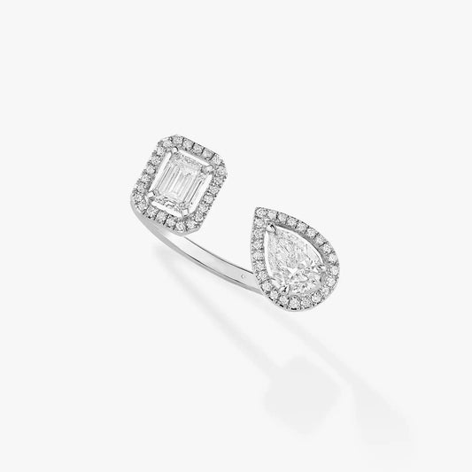 [Sprite Jewelry]MY TWIN TOI & MOI SILVER DIAMOND RING