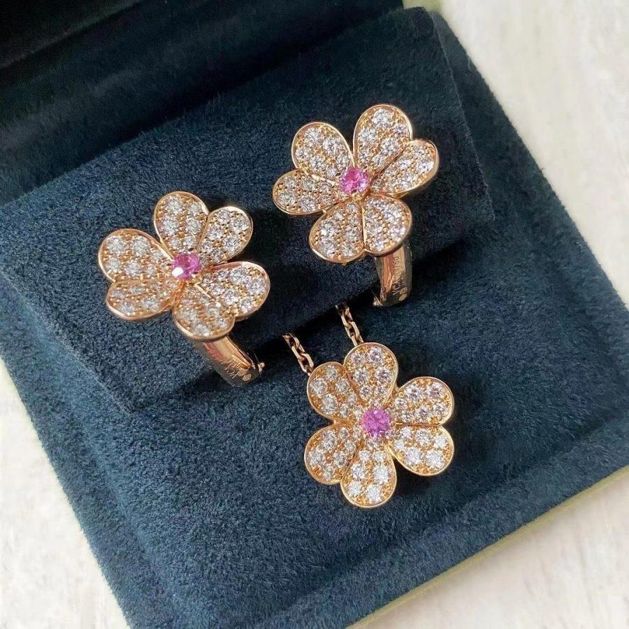 ¡®Sprite Jewelry¡¯FRIVOLE ROSE GOLD FLOWER DIAMOND NECKLACE